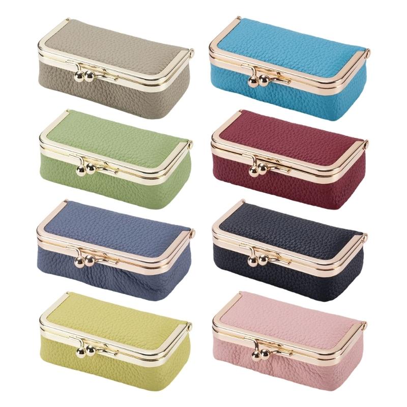 Miniature Leather Jewelry Pouch Travel Organiser For Rings Earrings Necklaces And Lipsticks With Inner Pocket