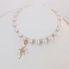 Pet Collar Cats Dogs Bell Pearl Necklace Star Snowflake Rhinestone Charm Small Medium Large Pets