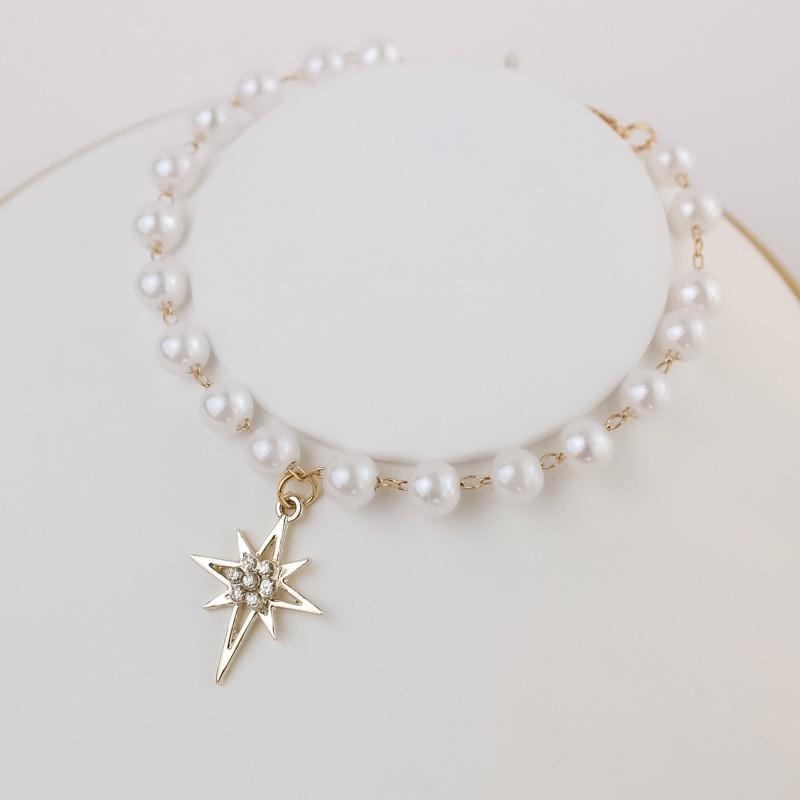 Pet Collar Cats Dogs Bell Pearl Necklace Star Snowflake Rhinestone Charm Small Medium Large Pets