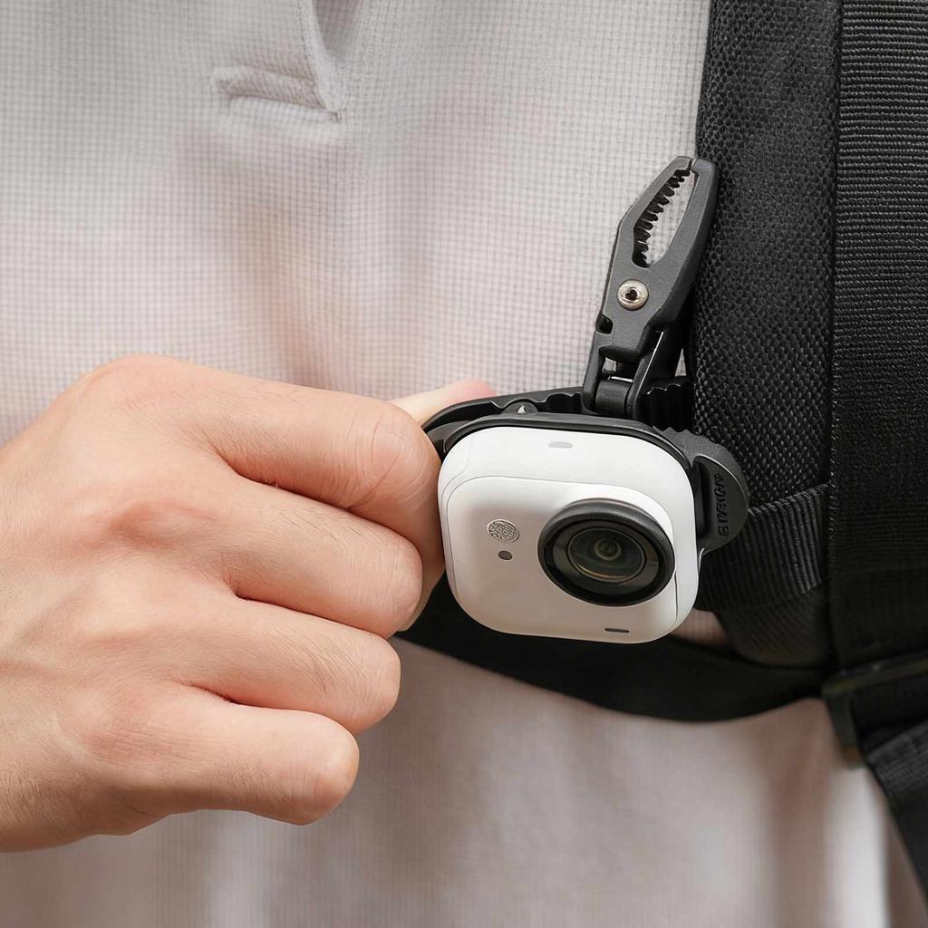 Magnetic Backpack Adapter For Insta360 GO Ultra Quick Release Suitable Sport Camera Bracket Pocket Camera Hat Brim Clip Pocket