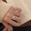 Irregular Hollow Heart Adjustable Ring – Trendy & Versatile Design for Women