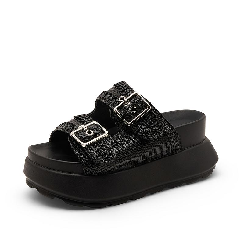 New summer small man beautiful height increase cm word slippers thick bottom not tired feet item number