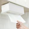 Tissue Holder Iron Rustproof Punch Free Back Hanging Tissue Shelf Paper Towel Rack Kitchen Accessories