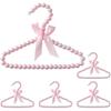 Anna Princess Dress Hangers Set With Pearl Accents For Childs Wardrobe Storage