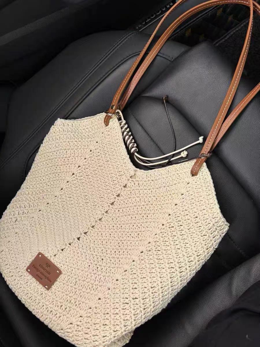 

Nanfeng Versatile New Hand Woven Bag Lazy Style Crocheted Tote Bag Women s New Versatile Shoulder Bag