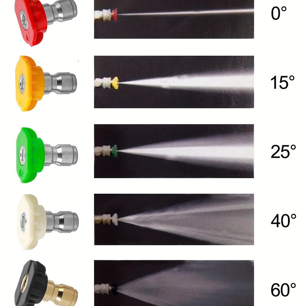 Car High Pressure Water Gun Car Washer 14mm M22 Socket 1/4" Quick Release Snow Foam Gun with 5pcs Soap Spray Nozzles