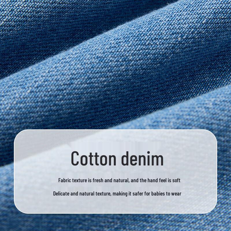 PawinPaw Girls' Cartoon Bear Denim A-Line Skirt