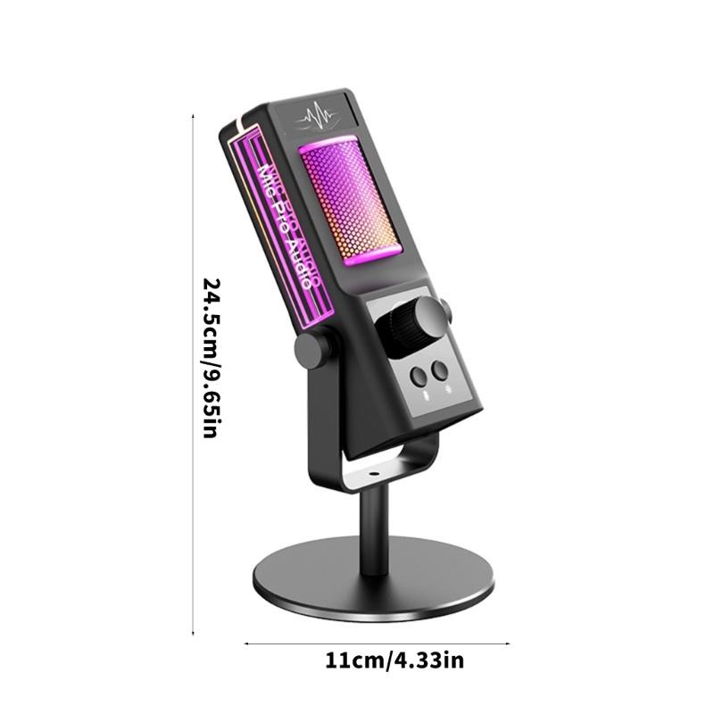 Gaming Microphone With Advanced Noise Cancellation For Clear Recording In Live Streaming Mobile Applications