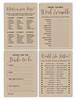 Inkdotpot Bachelorette Party Games Set Bundle Of 4(50 Sheets Each) W Miss To Mrs Gold Banner Kraft Rustic Fun Bridal Shower Games