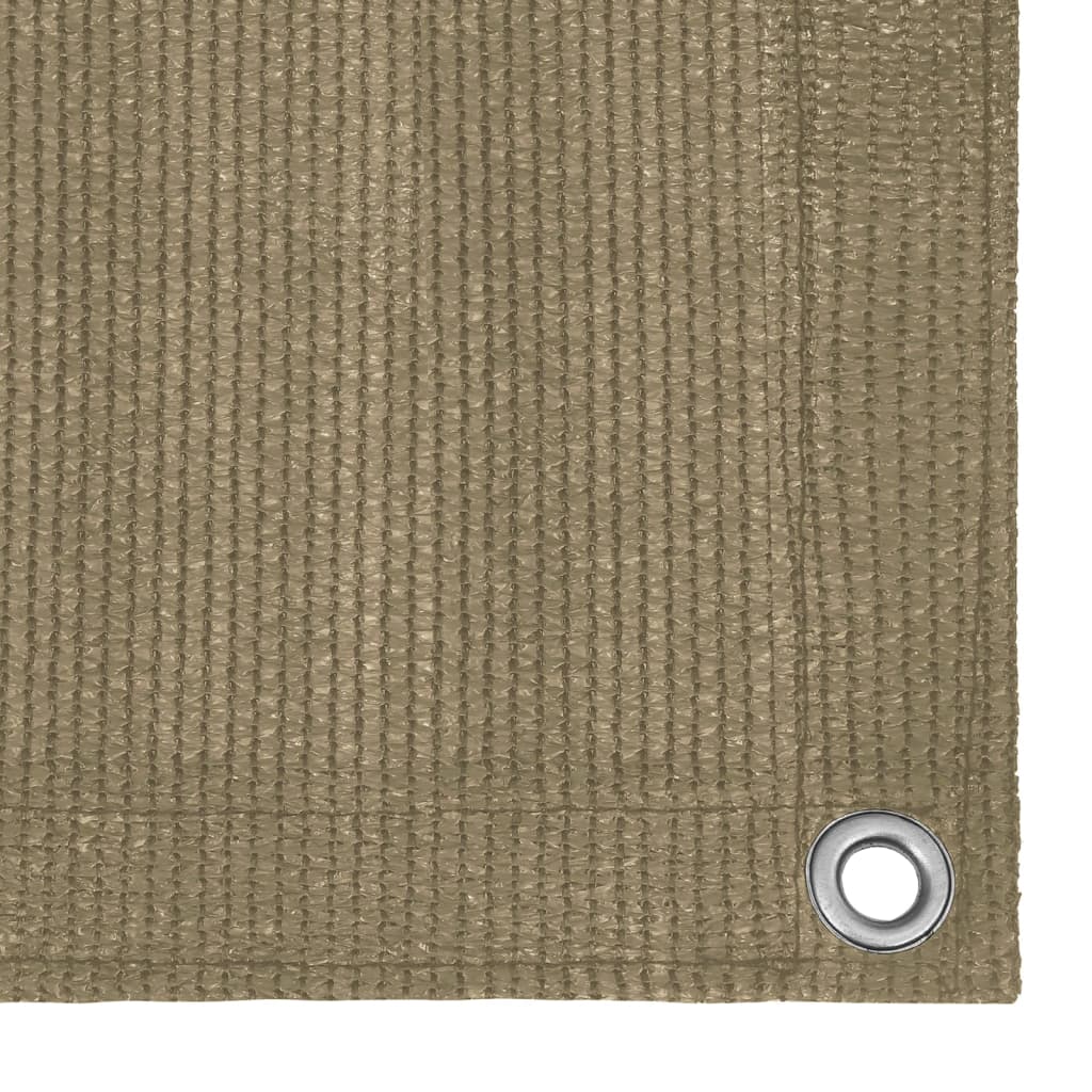 Balcony Privacy Screen Taupe 120 X 600 Cm HDPE