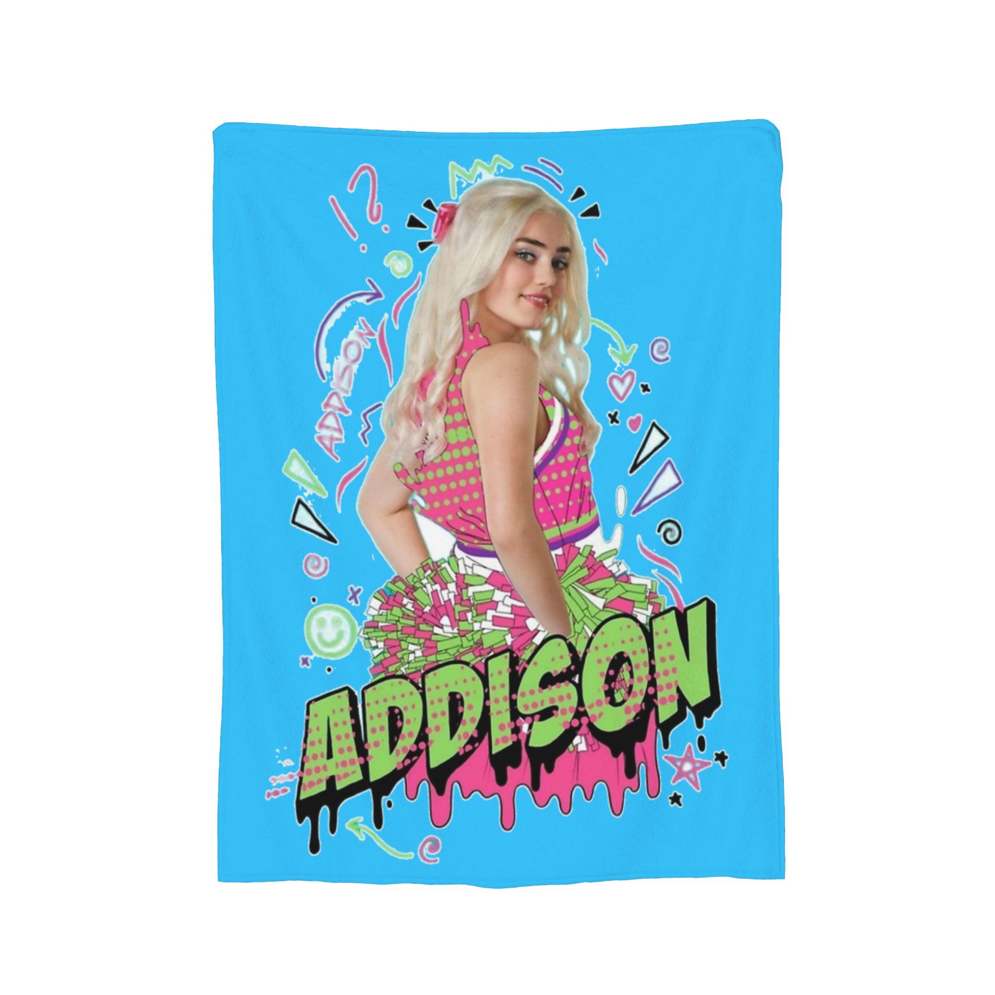Descendants Zombies Tour Fleece Blanket Movie Creative Throw Blankets for Home 125*100cm Bedspread, 75x90cm