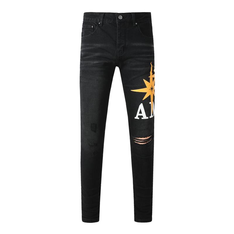 STREETRICH Fashion Americans Brands Men's Jeans Luxury Streetwear Holes Long Trousers Quality Male Stretch Slim Pants Skinny Trousers
