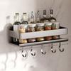 Wall Mounted Kitchen Storage Rack Moisture Resistant Wall Rack Spice Rack  Shower Wall