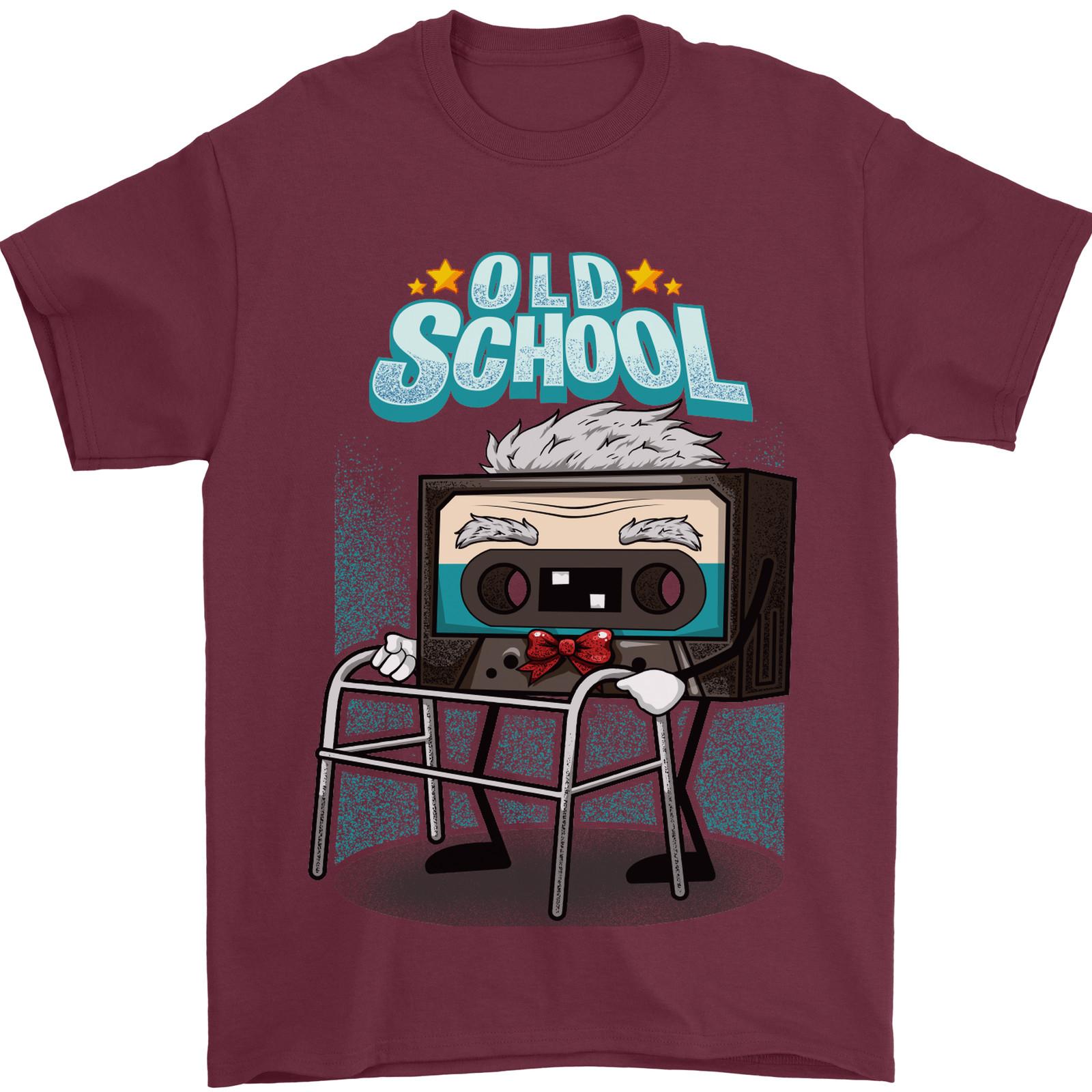26 Old School 80s Music Cassette Retro 90s Mens T-Shirt 100% Cotton Unisex T-Shirt XXXL