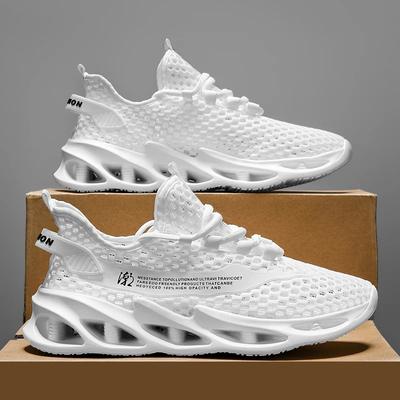 Fashion Men's Fashion Sports Shoes Lace-up Men's Casual Mesh Lightweight Sneakers High Quality Soft Sole Couple's Shoe Breathable New