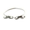 Les Trésors De Lily [N7192] - Silver 'Moustaches' Bracelet