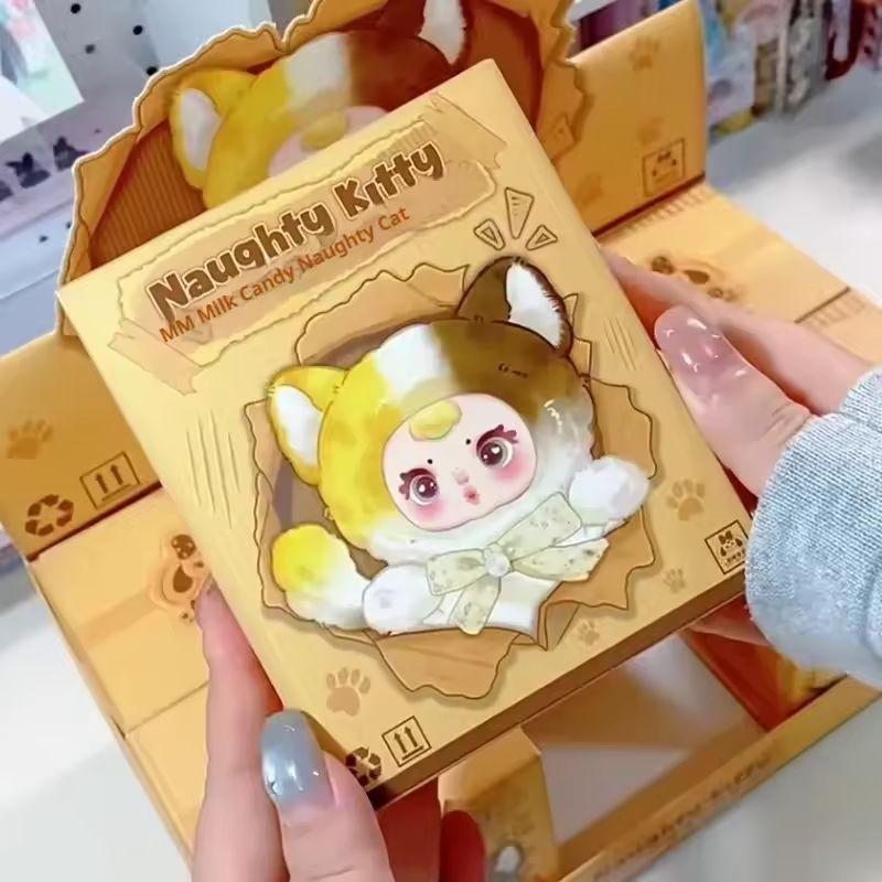 Aughtymittens Mm Milchbonbon Plüschkatze Puppe Anhänger Blind Box Entzückendes Sammlerspielzeug Entwickelt Für Mädchen Modischer Rucksackanhänger