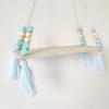 Nordischer Stil Macaron Achteckige Perle Fransen Regal Wandbehang Kinderzimmer Kreative Heimdekoration Brett