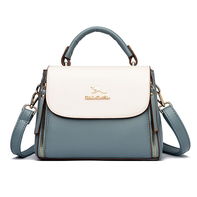New Style Mother Bag Trendy Single Room Crossbody Bag Atmospheric Splicing Middle aged Women's Bag Practical Mother-in-law Handbag