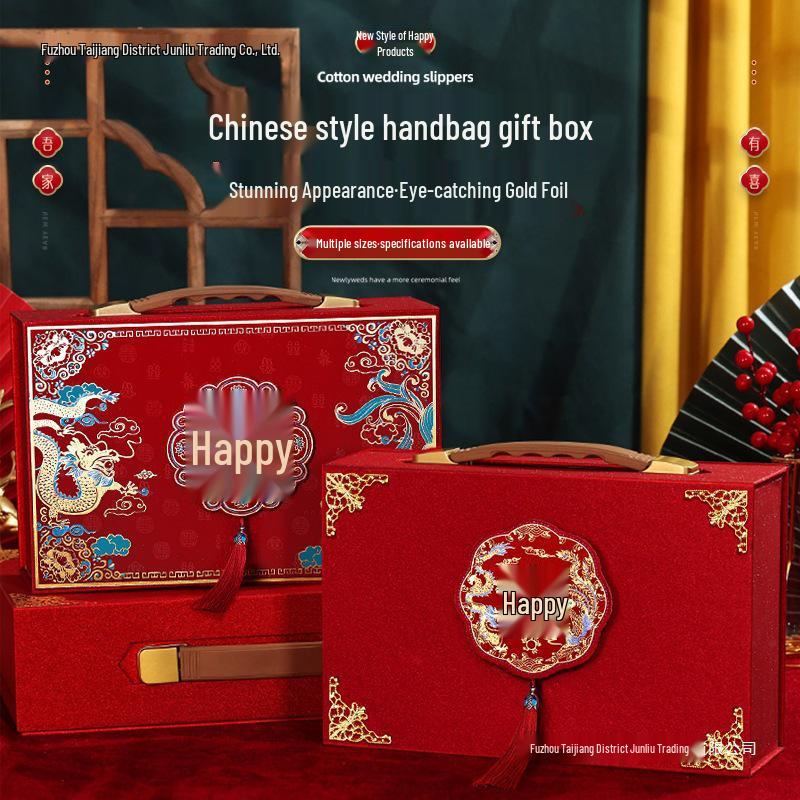 Luxury Betrothal Gift Box: Elegant Engagement & Wedding Decoration for Bride Price Cash