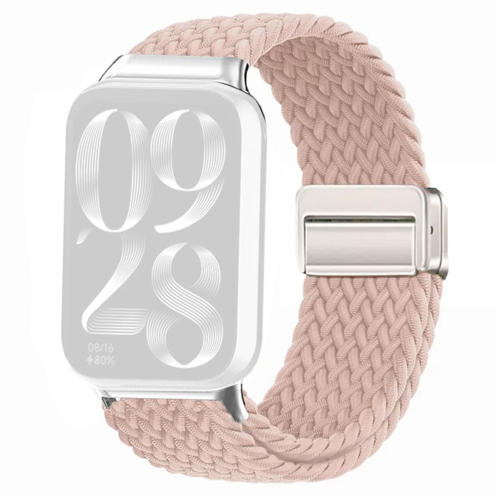 Watch Strap For Xiaomi Smart Band 9 Pro/Band 8 Pro/Redmi Watch 5/Watch 4 Magnetic Stretchy Nylon Woven Band