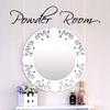 Removable Vinyl Bathroom Rules Art Wall Stickers For Elegant Home And Office Decor