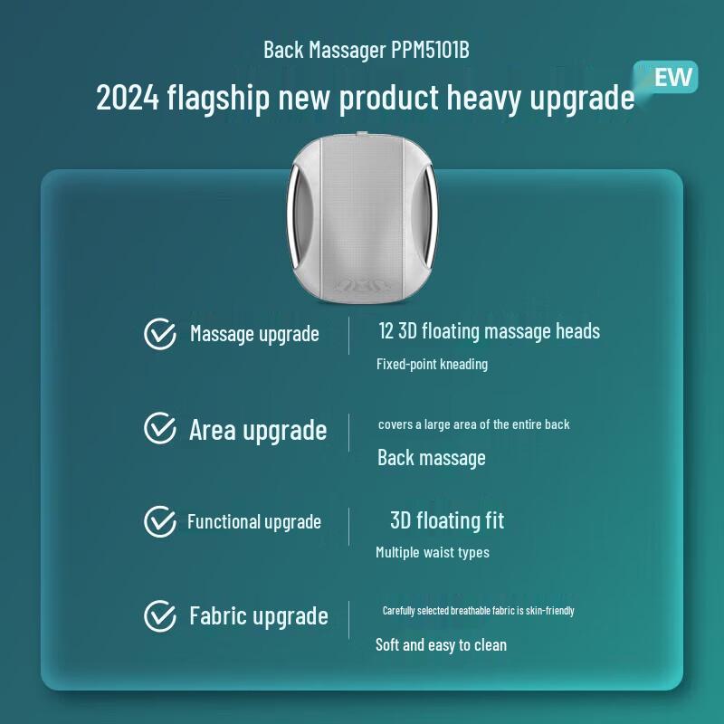 Philips Lumbar and Back Massager Cushion