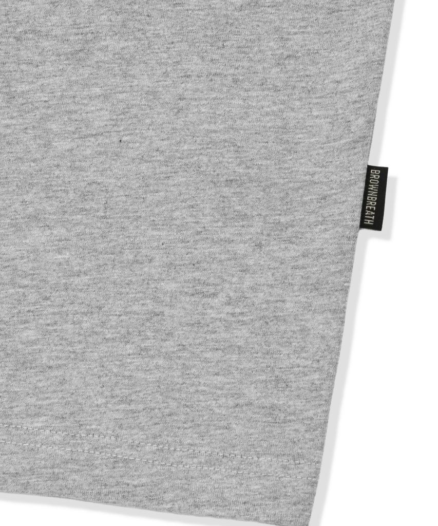 BROWNBREATH Tag Palm Circuit Tee - Melange Gray