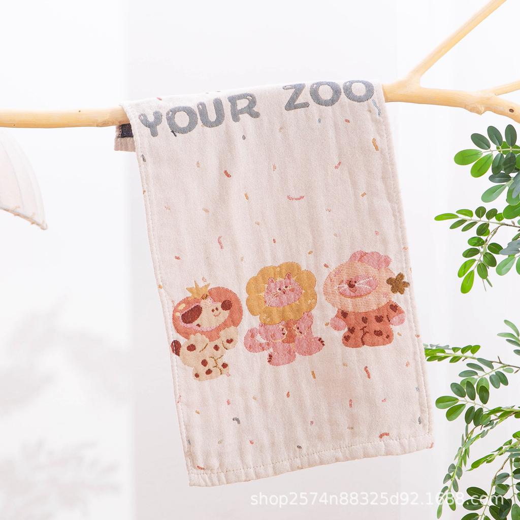 Gauze Children'S Face Towel Pure Cotton Household Cotton Class A Soft Face Wipe Bath Kindergarten Baby Towel