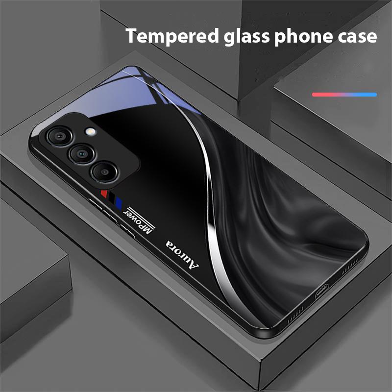 Wzór przepływu wody do Samsung Galaxy A15 5G 54 4G 51 50 24 35 90 71 12 51 53 52S 80 22 34 Czarne Szkło Hartowane Etui na Telefon