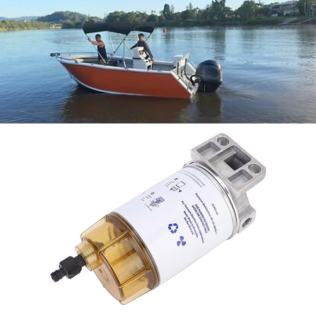 Oil Water Separator Fuel Filter Fit for Engine Outboard Motor