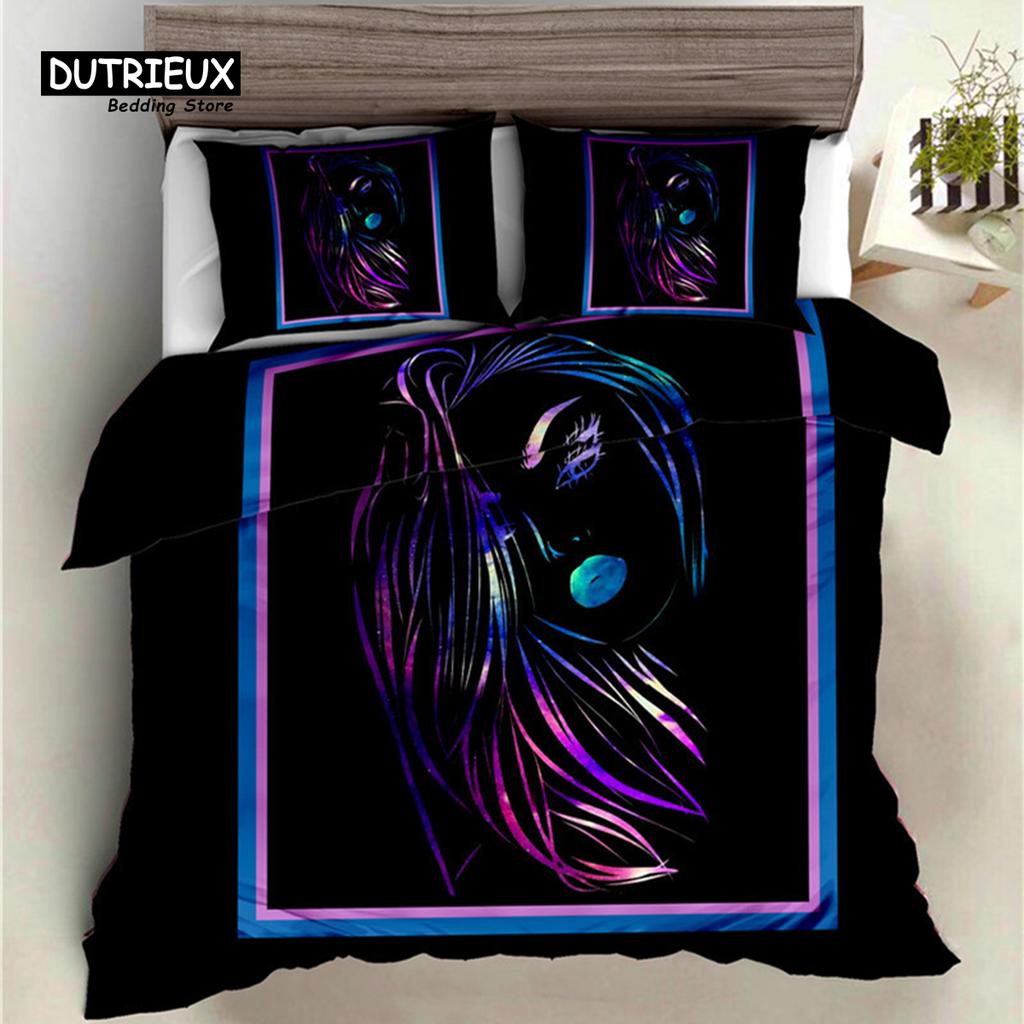 Soft Poker Bedding Set Retro Player Card Game Tarot Print Duvet Cover For Kids Boys Girls Teens Geometric Pattern Pillow Shams