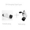 Type2 EV Portable Charger 16A 7KW 3.5KW 11KW Type2 IEC 62196 Adapter Charging Plug EVSE for Electric Car