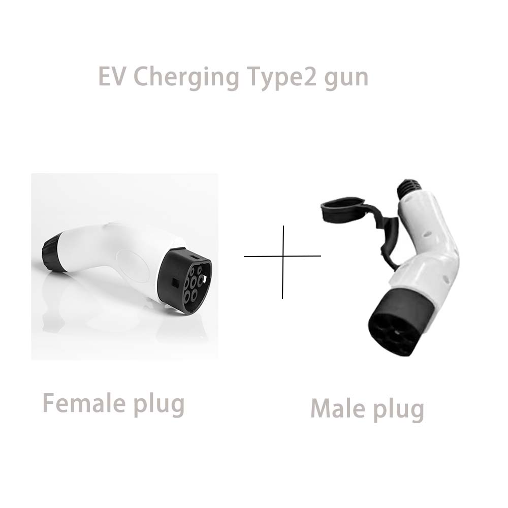 Type2 EV Portable Charger 16A 7KW 3.5KW 11KW Type2 IEC 62196 Adapter Charging Plug EVSE for Electric Car