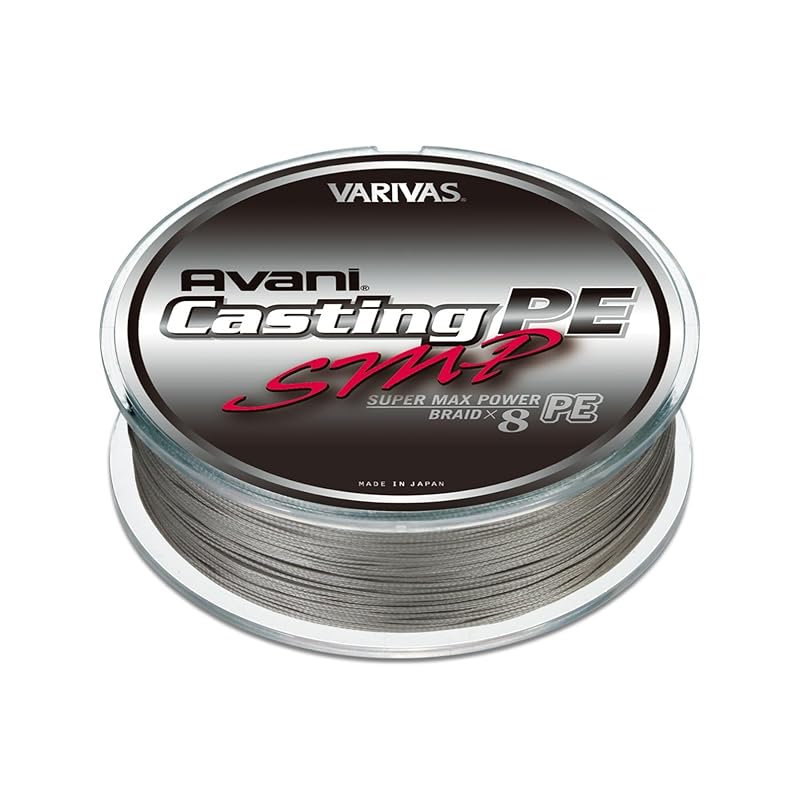 

VARIVAS Avani Casting PE Line, Super Max Power, 200m, #8, MAX 120lb, 8 Strands, Stealth Gray