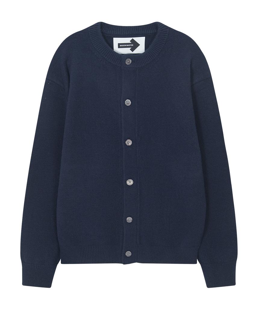 Maison Master Round Cardigan White (Round Cardigan /White)