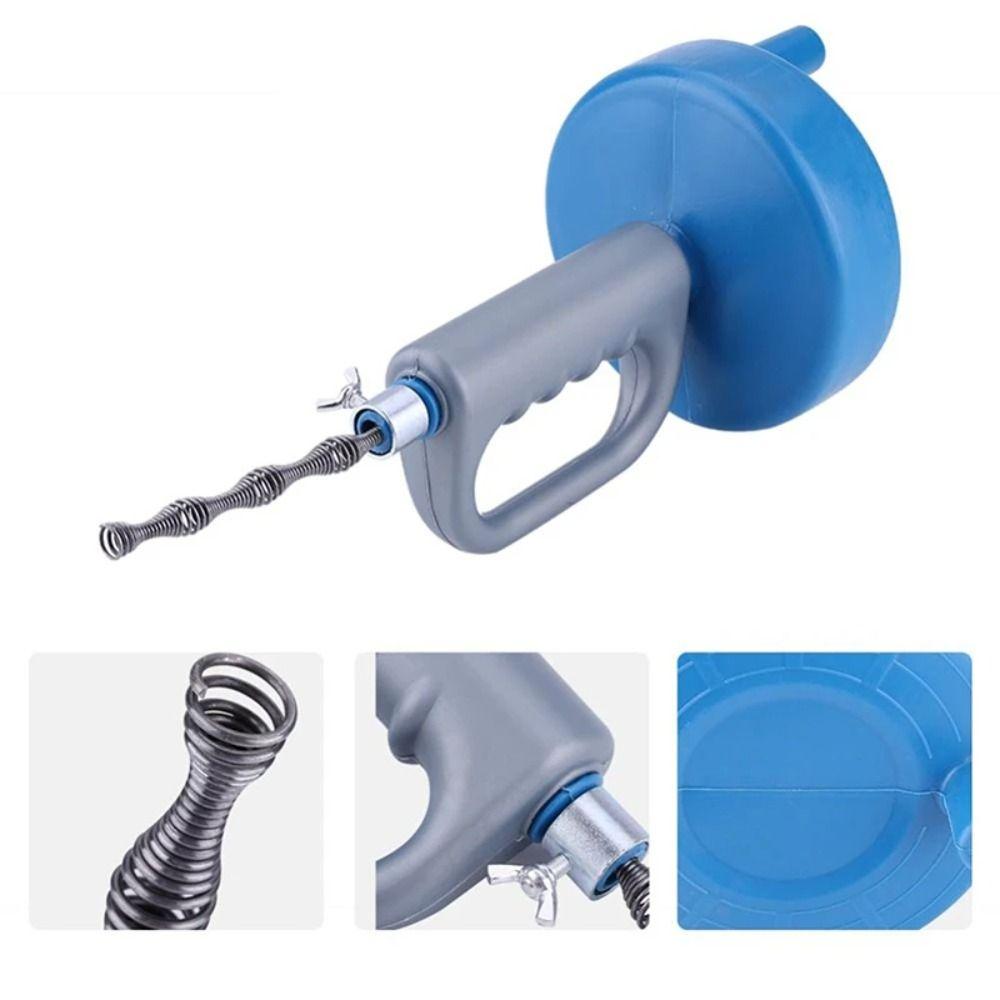 Handheld Sewer Pipe Plunger Dredge 3/4/5/7 Meters Clogged Remover Drain Unblocker  Bathroom