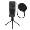 Condenser Microphone Noise Reduction Professional Condenser Mic with Tripod Stand for Live Streaming Podcasting