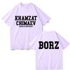 Khamzat Chimaev Logo Double Sided Print T-shirts Men Women Fashion Casual Oversized T Shirts Men's Hip Hop Vintage Streetwear