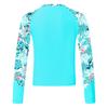 Langarm-Rashguard-Oberteil für Mädchen, T-Shirts, Schwimmen, Sonnenschutz, schnell trocknender Badeanzug