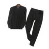 Men's Seamless V-Neck Warm Set - Autumn/Winter German Velvet Base Layer