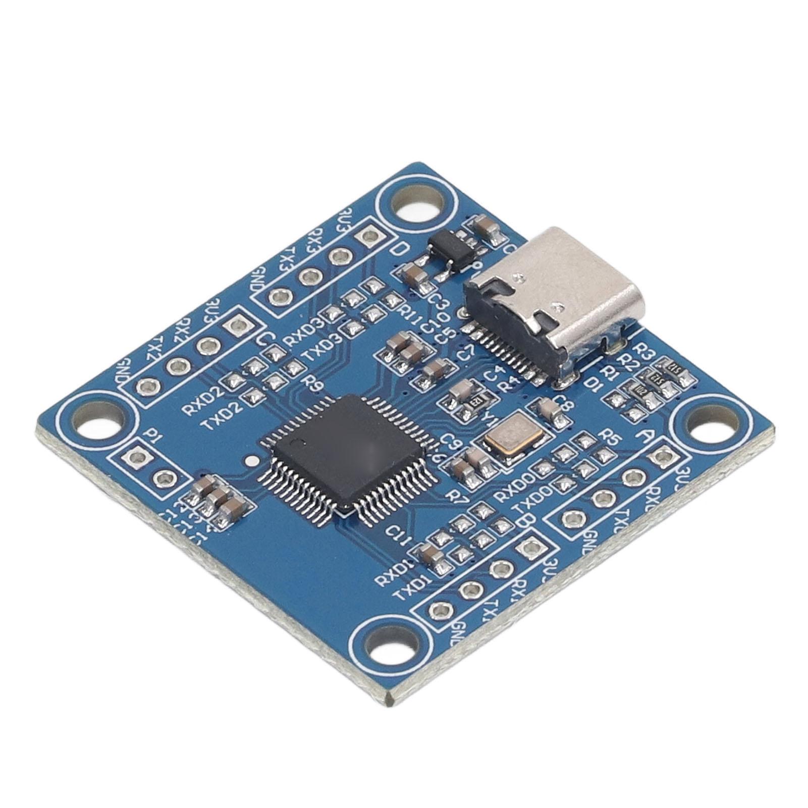 

USB to 4 Way TTL Module CH9344 12Mbps Baud Rate UART Serial Port Module UART Transceiver 3.3V