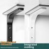 L Shape Shelf Bracket Triangle Support Wall Mounted Angle Bracket Heavy Duty Corner Brace for Floating Shelves Storage Rack