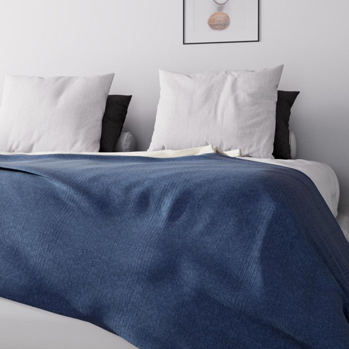Jeté de lit - Soleil d'Ocre - Adèle - 240x220 cm - 70% coton - Lavable en machine