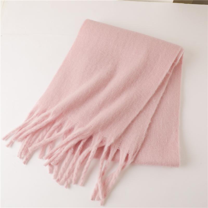 Thick Blanket Wrap with Long Fringe for Him Her Couple-style Scarves 2025 Women Luxury Winter Cashmere Scarves