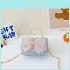 Childrens Fashion Backpack With Artificial Pearl Decor And Lace Bow For School Day Use