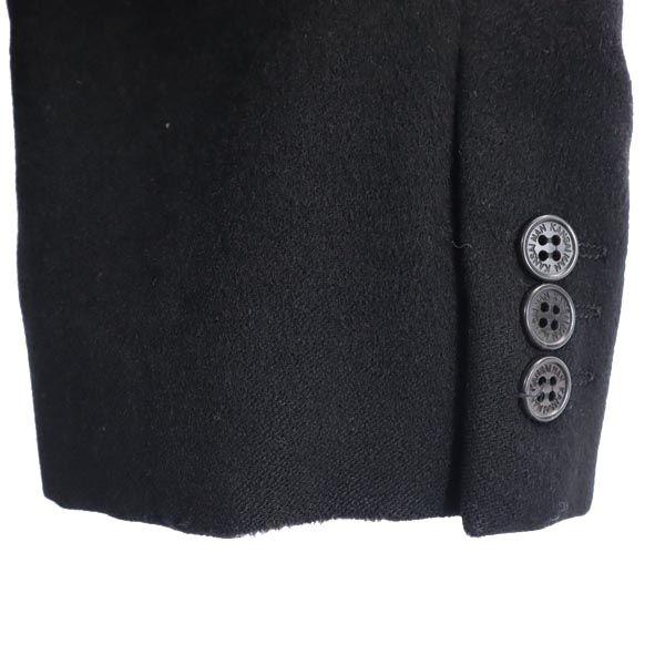 KANSAIMAN Cashmere Stainless Collar Coat Black Men's Used