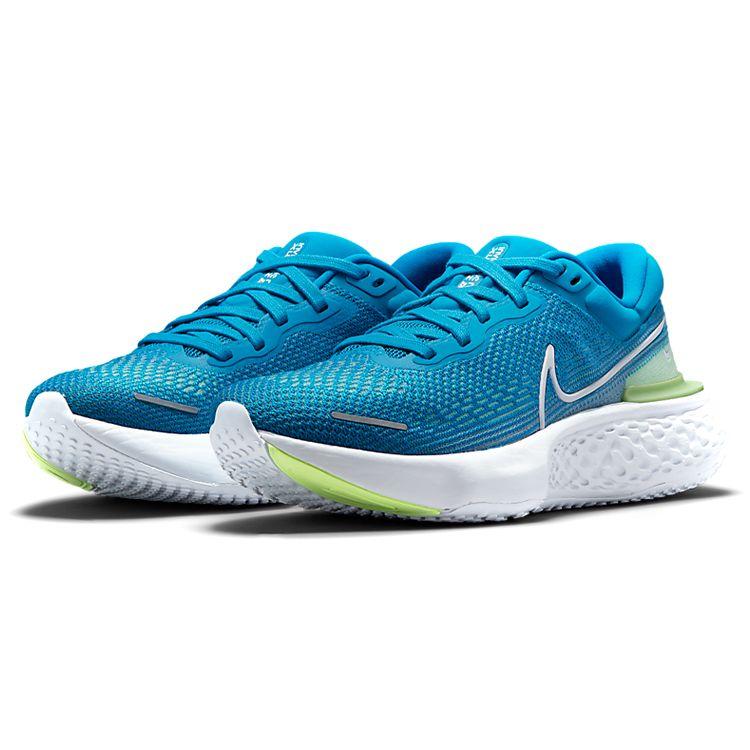 Nike ZoomX Invincible Run Flyknit Kék Orbita Lime Izzás Férfi Sneakerek Futballszürke Fehér CT2228-401