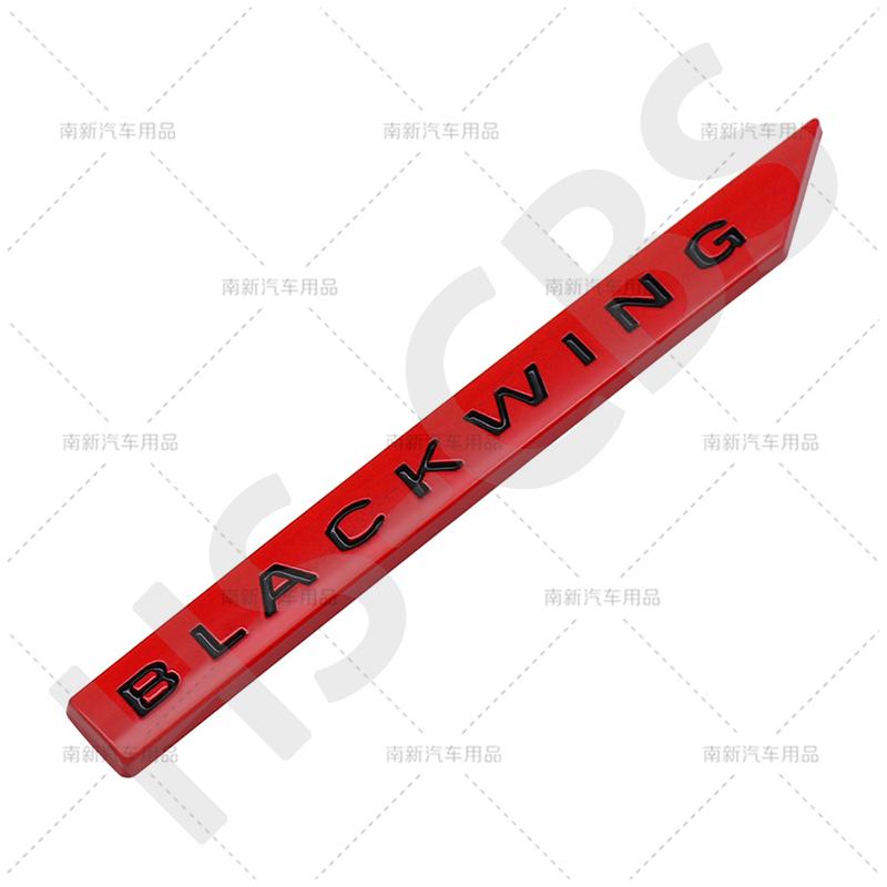 1Pc 3D Metal BLACK WING Badge Rear Trunk Emblem Decal Auto Body Door Fender Logo Tailgate Car Stickers Styling Accessories