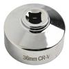 Oil Change Silver 36mm Wrench 3 8 Inch Drive Wrench Oil Filter Wrench 3 8 Drive Socket Compatibility With Ratchet